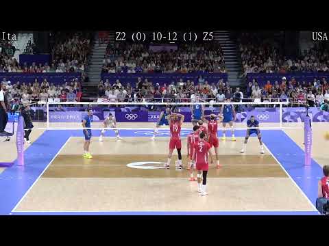 Volleyball USA vs Italy Amazing FULL Match Paris 2024 Bronze Medal