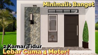 Desain Rumah 2 Lantai Ukuran 4x9 Meter 2 Kamar Dijamin Jadi Lega Banget
