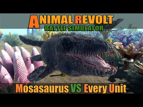 Mosasaurus vs Every Unit - Animal Revolt Battle Simulator