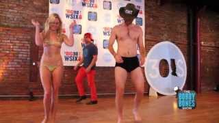 Bobby Bones and Laura Bell Bundy Strip for 30 Abes