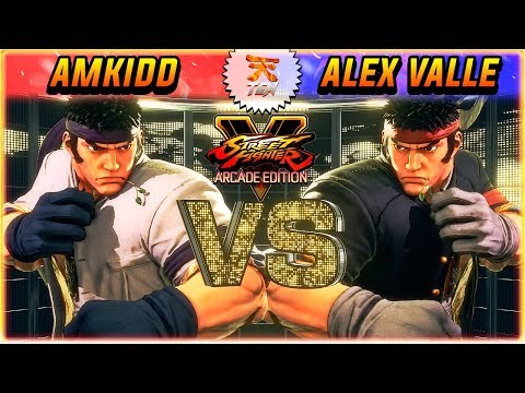 SFV AE ✪ AM KIDD (#2 Online RYU) vs ALEX VALLE (Ryu) | Ranked Match ✪ SF5 TenSFV