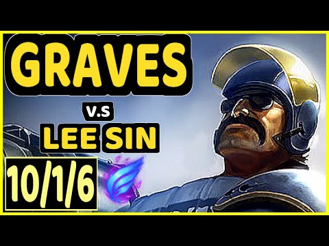 BGOB (GRAVES) vs LEE SIN - 10/1/6 KDA JUNGLE CHALLENGER GAMEPLAY - BR