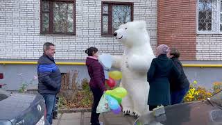 Білий ведмідь на День Народження