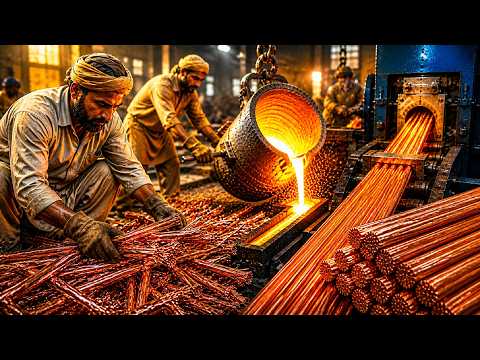 Millions of Scrap Electric Cables Recycled Into Pure Copper Wire ⚡ | Satisfying Recycling Process