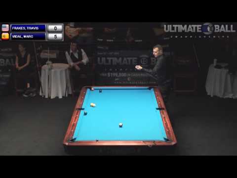 Travis Frakes v Marc Vidal   Ultimate 10 Ball Championships 2013