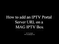 Video for mag 410 portal settings