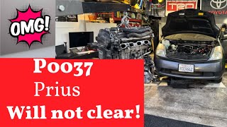 P0037 Prius code will not clear! Check this video out before buying parts!