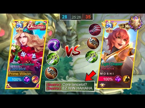 LANCELOT VS TOP GLOBAL BEATRIX IN SOLO RANK!! | INSANE HARD CARRY MATCH!🔥 | WHO WILL WIN? - MLBB