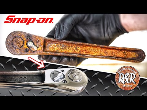 Mirror Finish. Rusty Snap-on Ratchet Restoration