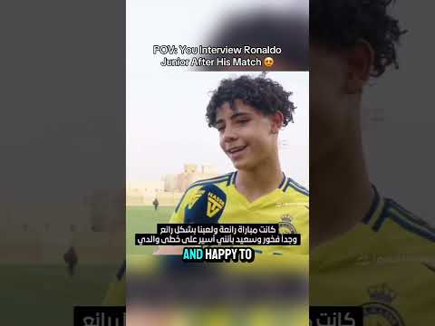I INTERVIEWED RONALDO JUNIOR 😍 | @CristianoJRBase