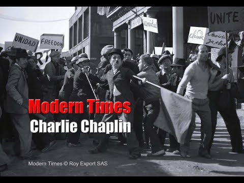 Charlie Chaplin - Protest Scene - Modern Times (1936)