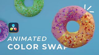 Animated Color Swap Effect in Davinci Resolve