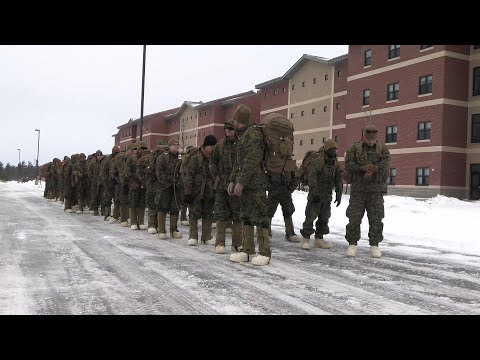 U.S. Marines with 2nd Landing Support Battalion Conduct a Hypothermia Lab in Fort Drum
