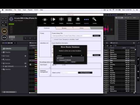 How to move a rekordbox database