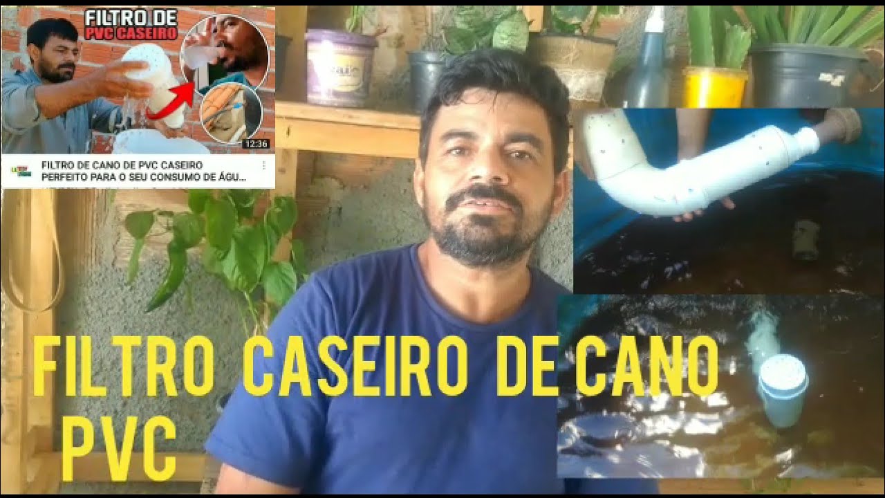 Filtro Caseiro De cano PVC uma ótima ideia pra purifica água