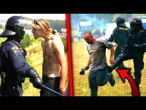Nejšílenější Policejní Zásah v Česku! - CzechTek (2005)