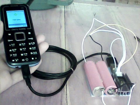 Phone charging using small battery Video