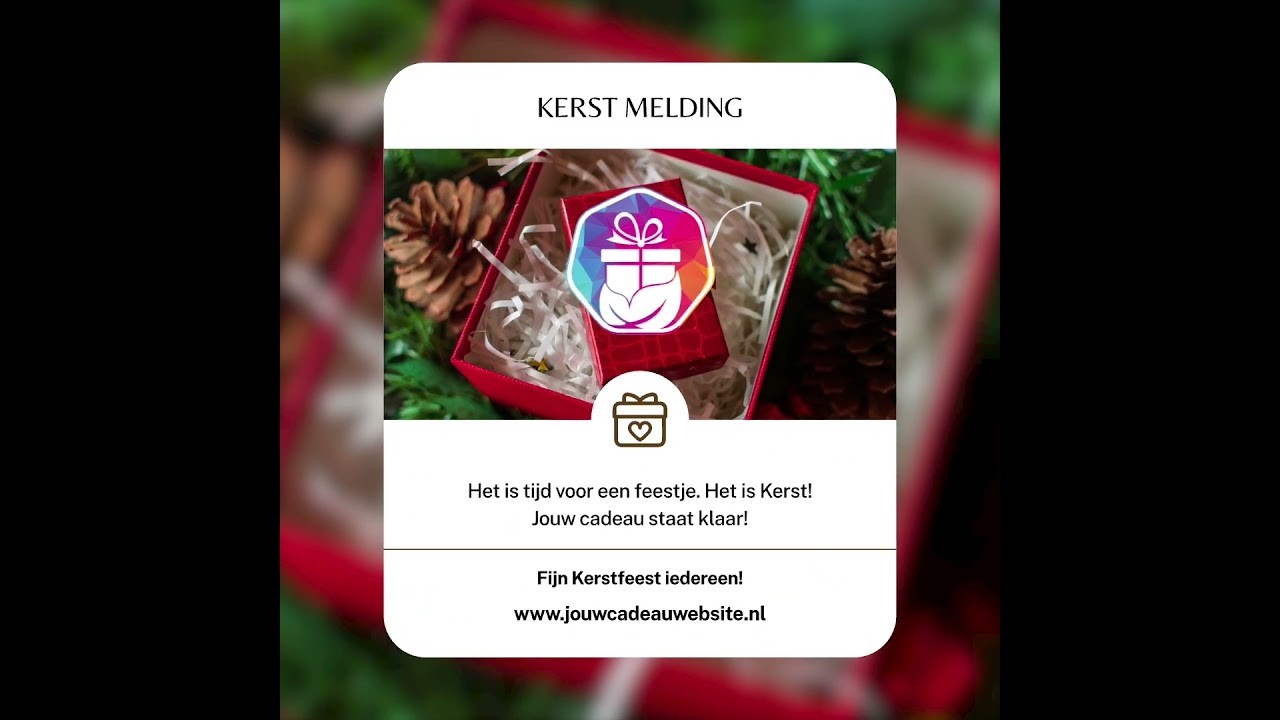 Kerst cadeau shop Template