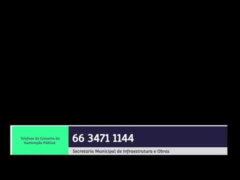 Telefone do Conserto da iluminação Pública de ALTO GARÇAS MT 66 3471 1144