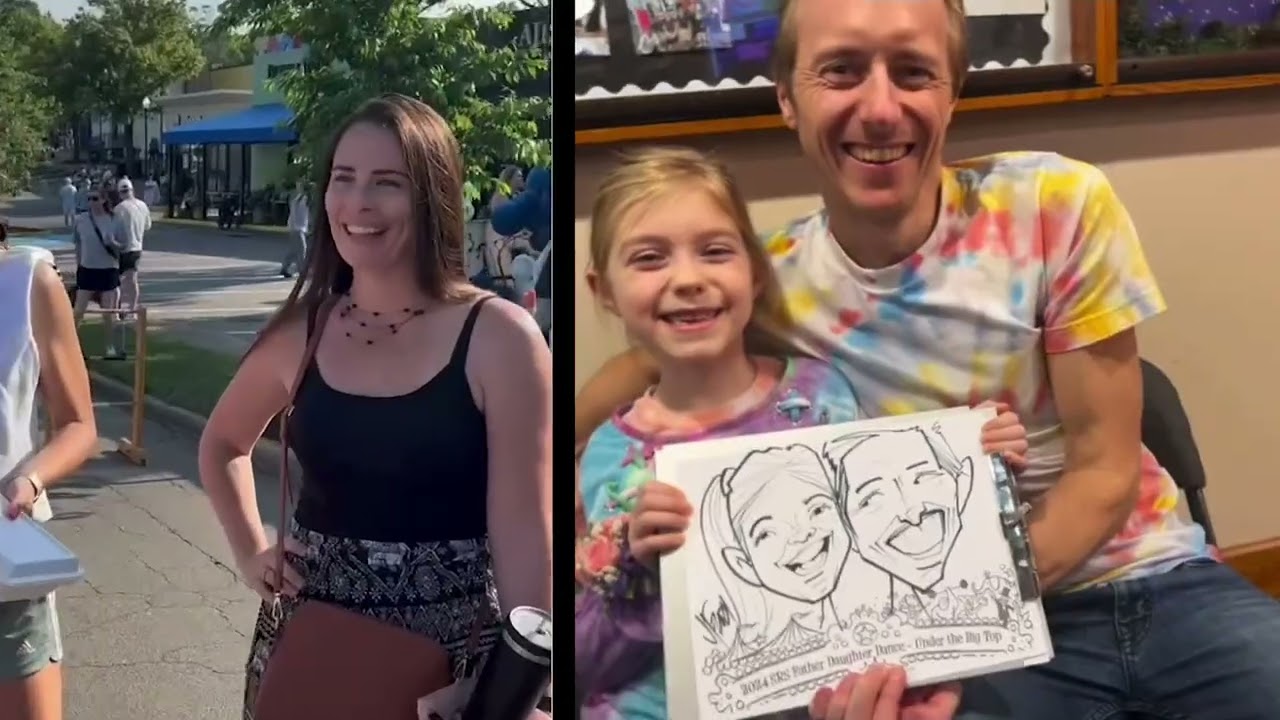 Promotional video thumbnail 4 for Speed Sketchers 60 Second Caricatures