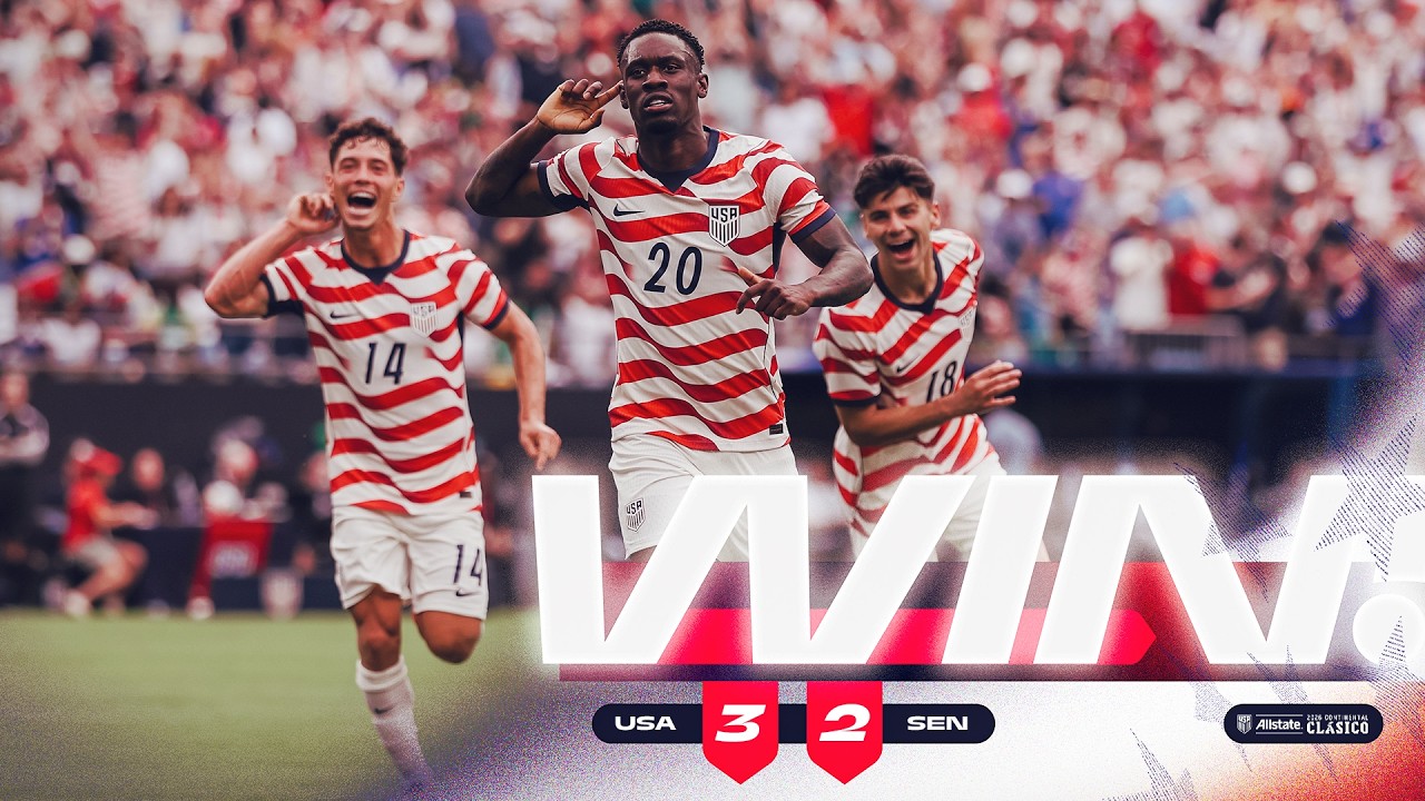 Pulisic Goal & Assist Leads to USA Win! | USMNT 3-2 Senegal | Highlights International Friendly