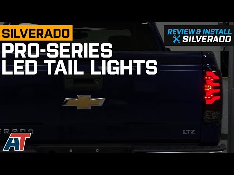 2014-2018 Silverado 1500 PRO-Series LED Tail Lights; Jet Black Housing Review & Install