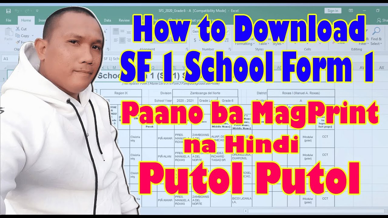 How to download SF1 School Form 1 School Register || Paano Magprint na hindi putol putol