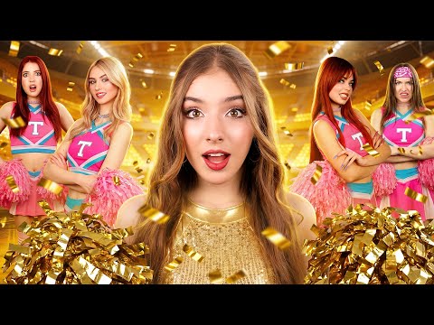 Gold vs Silver vs Bronze Cheerleader! Who Becomes a Team Captain?