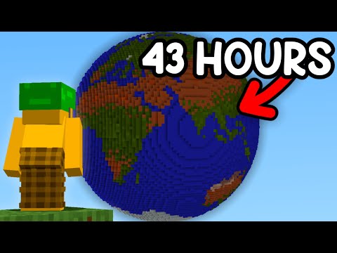 I Built the Earth in Minecraft Hardcore