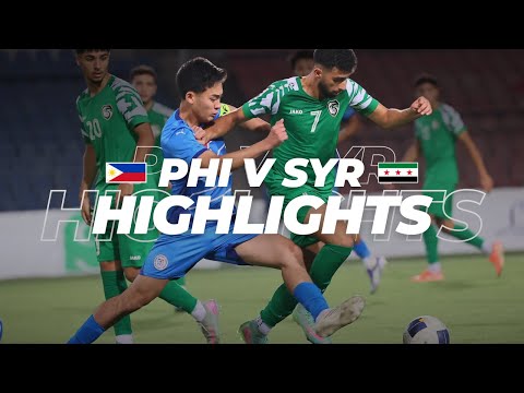 Philippines vs Syria | Highlights | U23 2026 Asian Cup Qualifiers