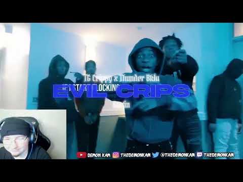 Demon Kam Reacts to TG Crippy x Thunder Bklu - Evil Crips♿️ (Unreleased)