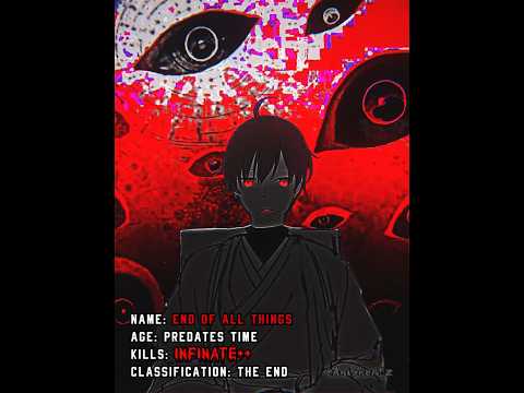 Yogiri Takatou True Form Edit | End of All Things | The End | #edit #shorts #killcount #edits #anime