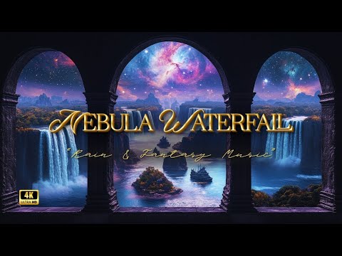 Mystischer Wasserfall & Nebelfensterblick | Regnerische Atmosphäre & Fantasy-Musik