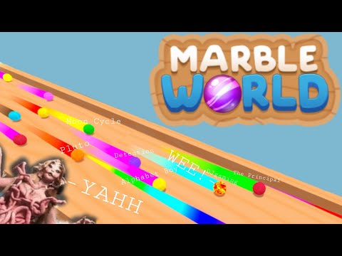 Making a MARBLE RUN in Marble World!