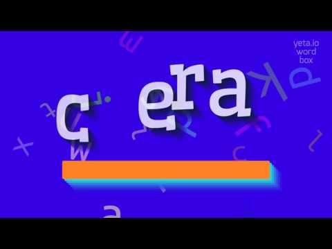 HOW TO PRONOUNCE CERA? #cera