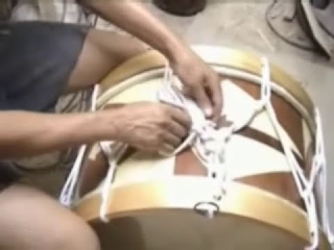 How to tune an Alfaia Drum - string tune your alfaia by KALANGO.com