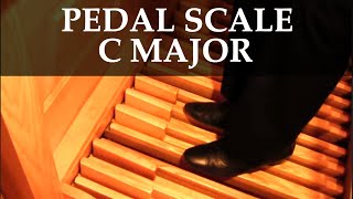 How to Play the C Major Scale with the Pedals on the Organ (Vidas Pinkevicius)
