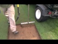 Using our homemade sod cutter. 