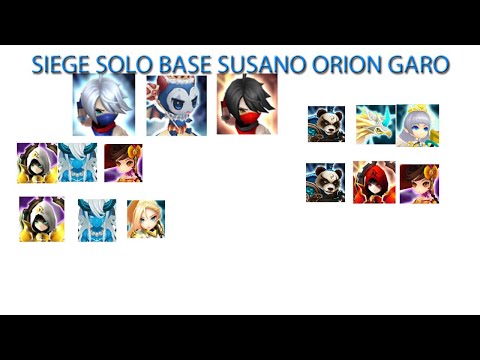 Summoners War : Susano Orion Garo Solo Base (Siege SWN_Family~ & MI$$ION)