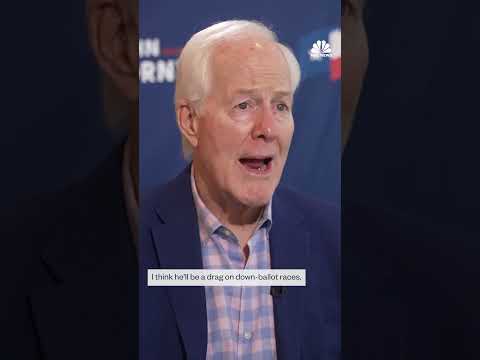 John Cornyn says Ken Paxton puts Republican Senate seat at risk against James Talarico