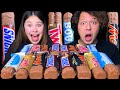 ASMR Chocolate Ice Cream Bars VS Chocolate Candy Bars Eating Sounds Mukbang 먹방 Tati ASMR