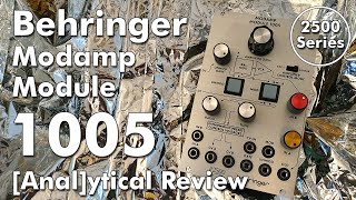 Video thumbnail for Behringer 1005 Modamp Review Arp 2500  Ring Modulator and VCA Module by Penishead [direct sound] by Penishead