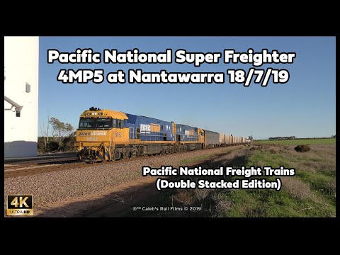 Long Pacific National Super Freighter 4MP5 at Nantawarra 18/7/19