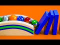 AMAZING Domino Marble Tricks Ft Jelle S Marble Runs