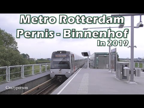 Metro Rotterdam Pernis - Binnenhof, RET Lijn A in 2019