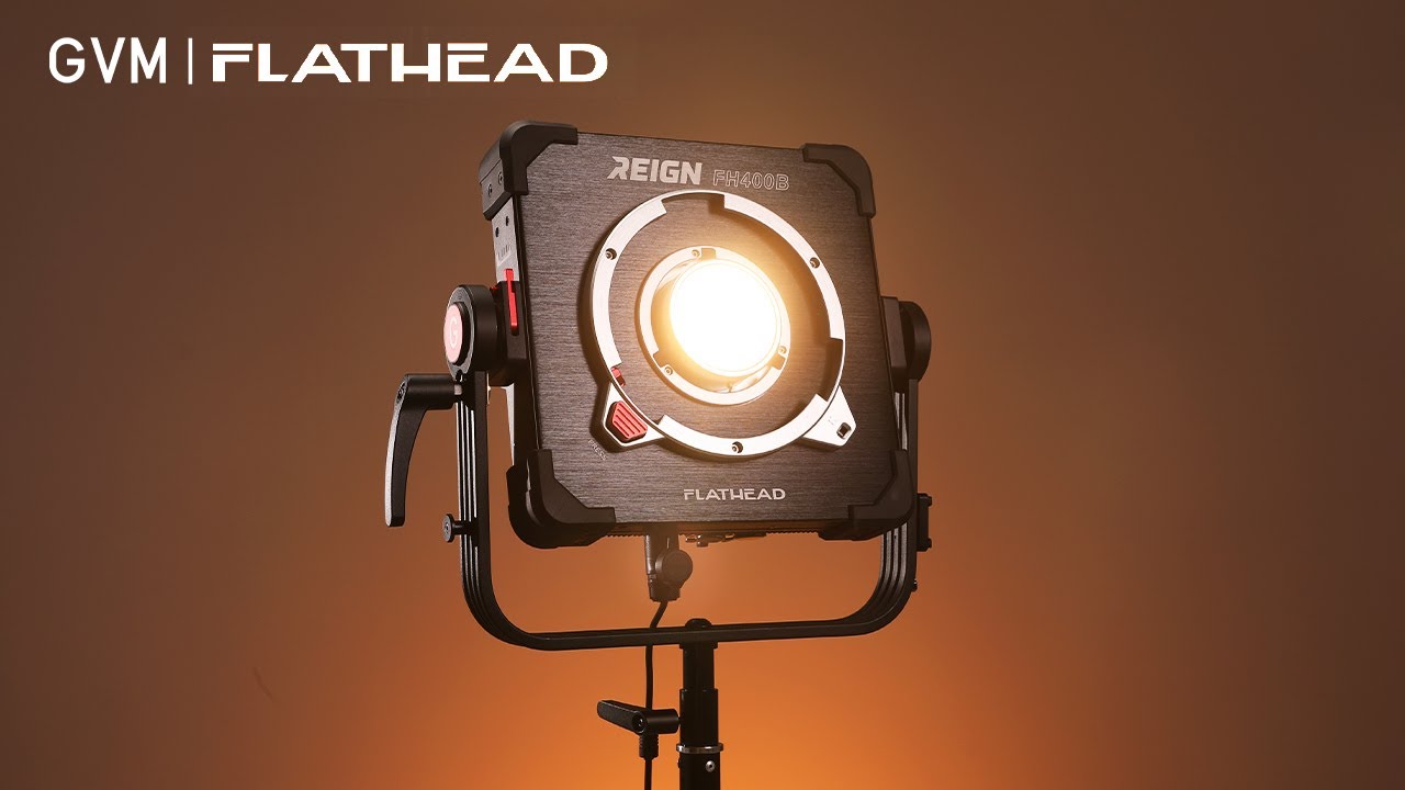 New Product Launch:  GVM Flathead Series—FH400B 400W constant power Bi-color flat light