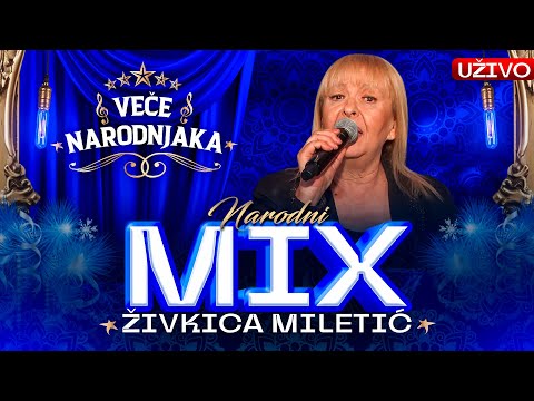 ZIVKICA MILETIC - NARODNI MIX PESAMA ( ORK. BORKA RADIVOJEVICA ) 30MIN | UZIVO | VECE NARODNJAKA
