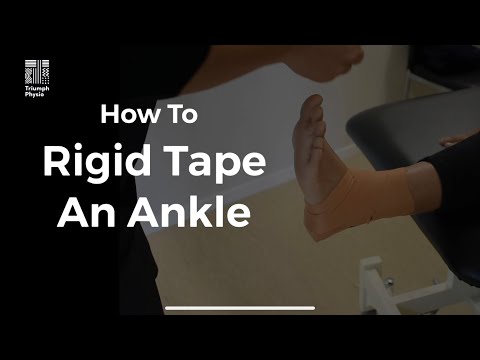 Rigid taping after lateral ankle sprain