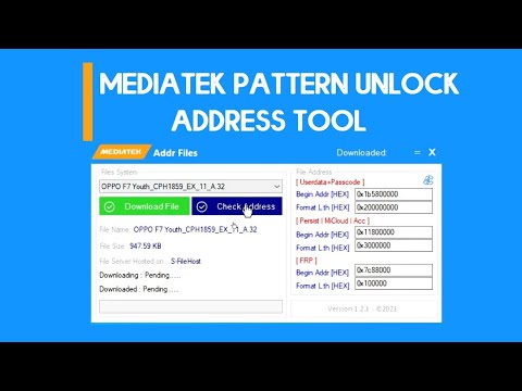 FREE || Oppo Xiaomi Meizu MTK Pattern Unlock Address Finder Tool || MediaTek Frp Unlock Address Tool