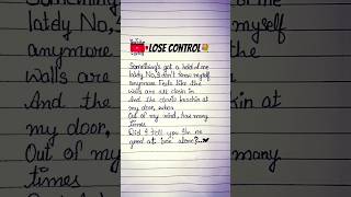 Teddy swims - lose control #shortvideo #lyricsshorts #musiclyrics